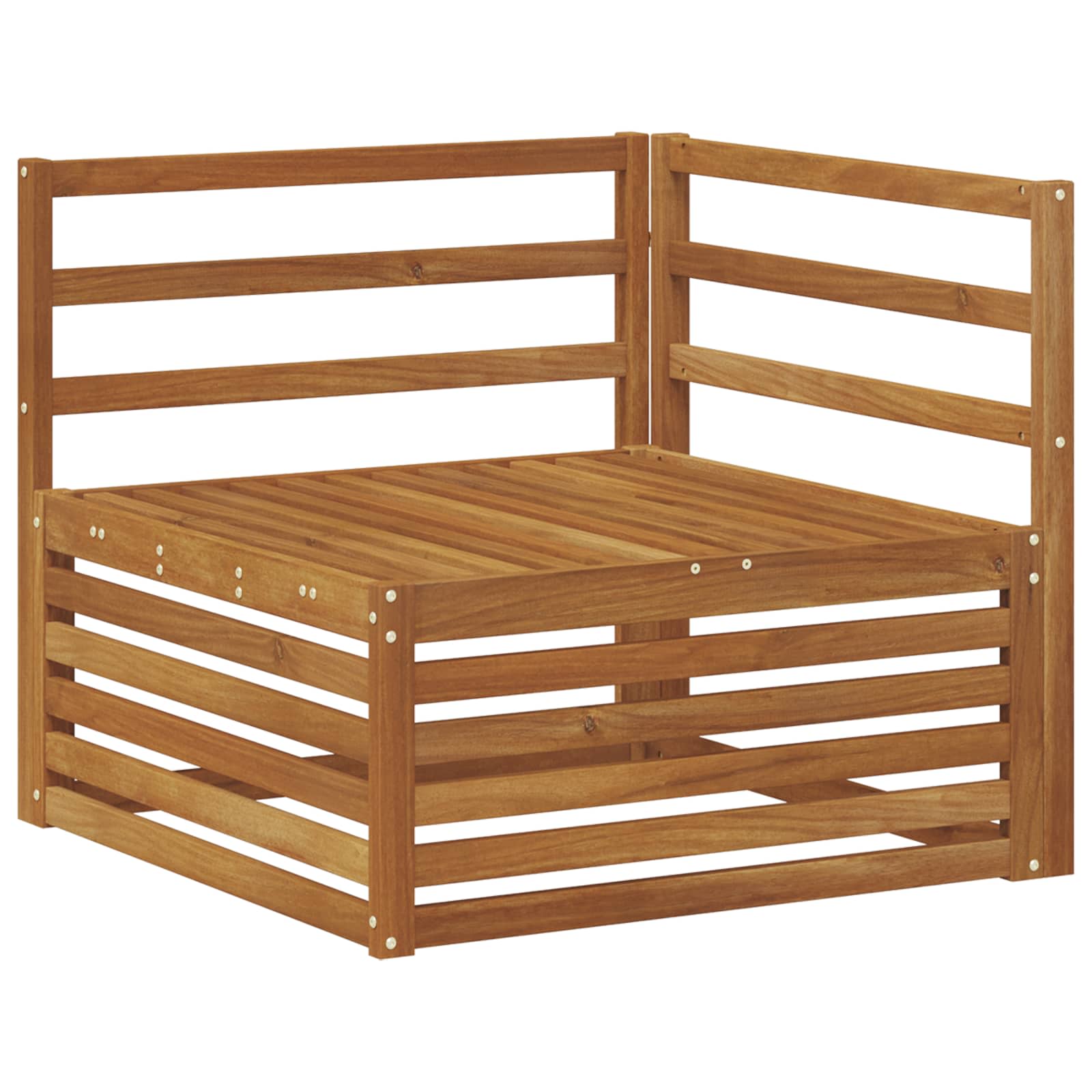 Sofasett 7 pcs Naturlig Solid akasietre vidaXL