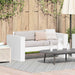 Hagemøbelsofa Hvit 134 x 60 x 62 cm Massiv furu