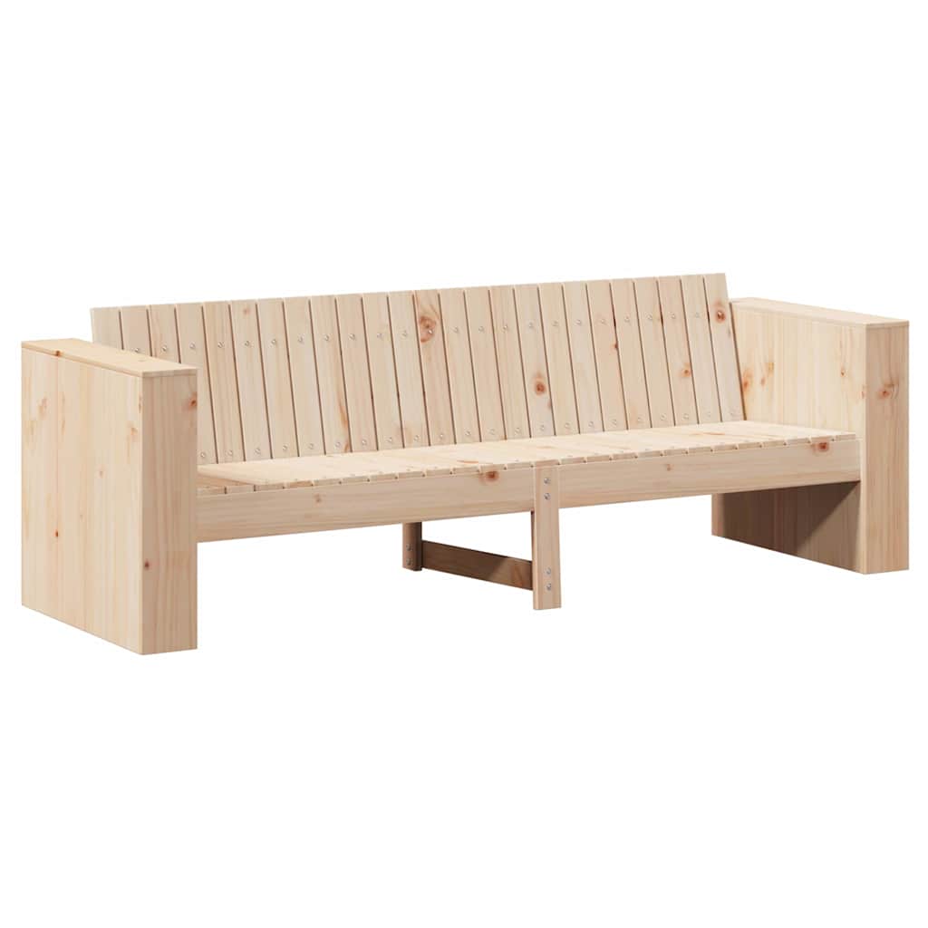 Hagemøbelsofa Brun 185.5 x 60 x 62 cm Heltre furu