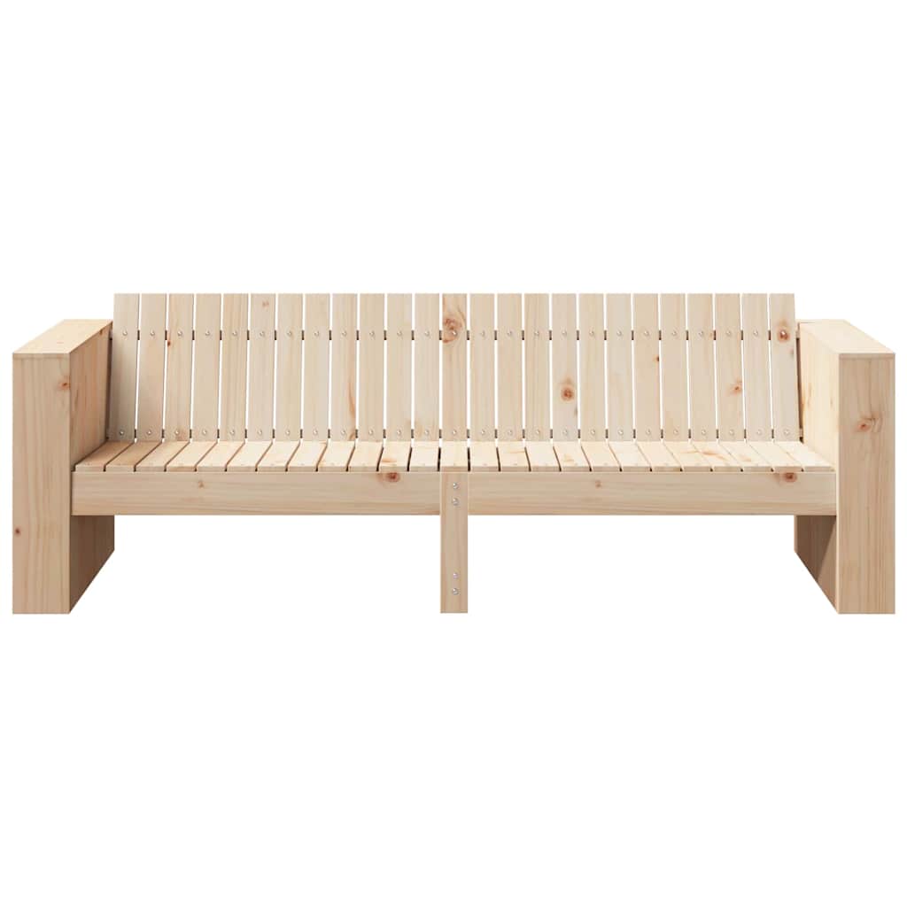Hagemøbelsofa Brun 185.5 x 60 x 62 cm Heltre furu