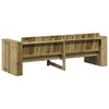 Hagemøbelsofa grønn 185.5 x 60 x 62 cm Imprignerte furu