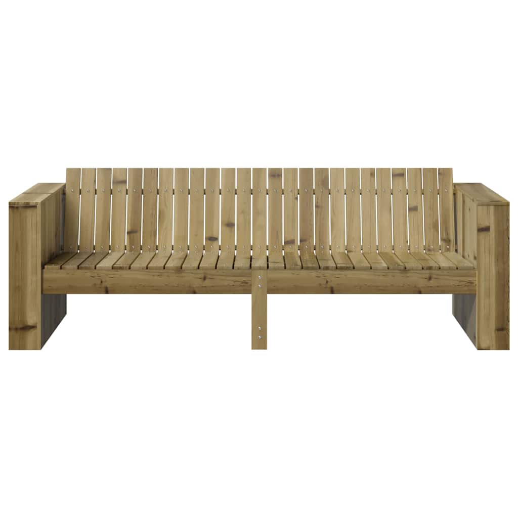 Hagemøbelsofa grønn 185.5 x 60 x 62 cm Imprignerte furu