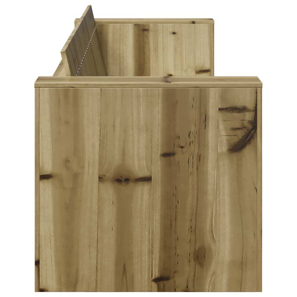 Hagemøbelsofa grønn 185.5 x 60 x 62 cm Imprignerte furu