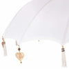 Balinesisk Parasol 260 Krem 180-190 cm Bomull og solid tre
