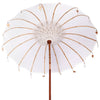Balinesisk Parasol 260 Krem 210-220 cm Bomull og solid tre