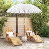 Balinesisk Parasol 260 Krem 210-220 cm Bomull og solid tre