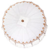 Balinesisk Parasol 260 Krem 180-190 cm Bomull og solid tre