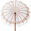 Balinesisk Parasol 260 Krem 180-190 cm Bomull og solid tre