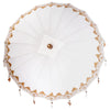 Balinesisk Parasol 2 pcs Krem 180-190 cm Bomull og solid tre