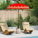Balinesisk parasoll med base Rød 185 x 185 x 260 cm