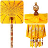 Balinesisk Parasol 260 Gul 180-190 cm Bomull og solid tre