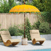 Balinesisk parasoll med base Gul 185 x 185 x 260 cm