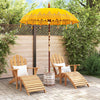 Balinesisk Parasol 260 Gul 180-190 cm Bomull og solid tre