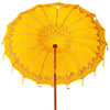 Balinesisk Parasol 260 Gul 210-220 cm Bomull og solid tre