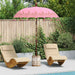 Balinesisk parasoll med base Rosa 185 x 185 x 260 cm