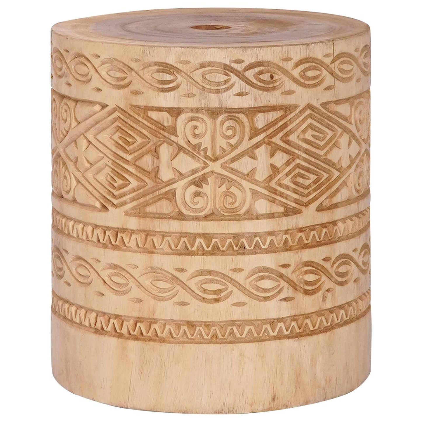 Balinesisk parasoll med base Krem 95 x 95 x 260 cm