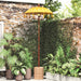 Balinesisk parasoll med base Gul 95 x 95 x 260 cm