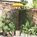 Balinesisk parasoll med base Gul 95 x 95 x 260 cm