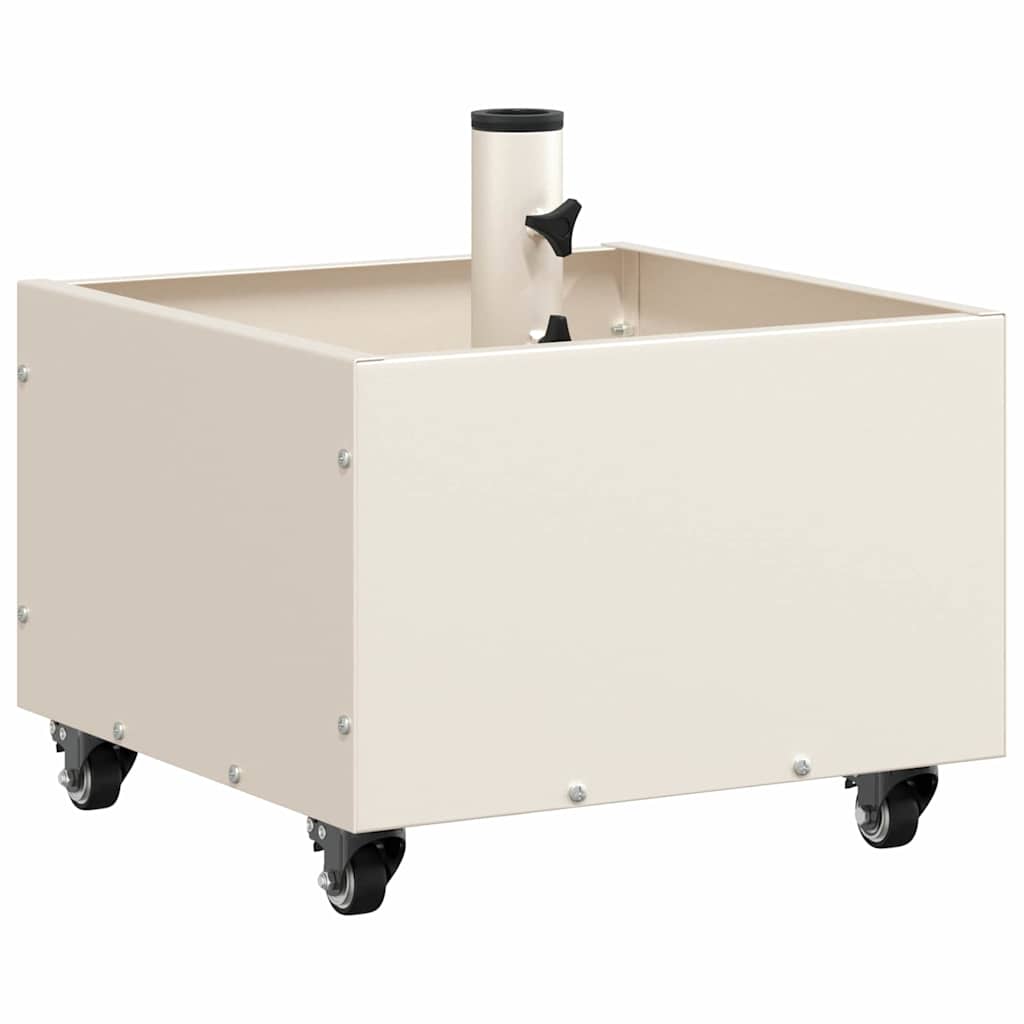 Parasollfot Hvit 45 x 45 x 45 cm Stål