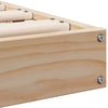 Gulvbedramme Naturlig 80 x 210 cm Massivt furutre