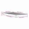 Gulvbedramme Hvit 80 x 210 cm Massivt furutre