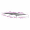 Gulvbedramme Hvit 100 x 210 cm Massivt furutre