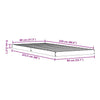 Gulvbedramme Hvit 80 x 220 cm Massivt furutre