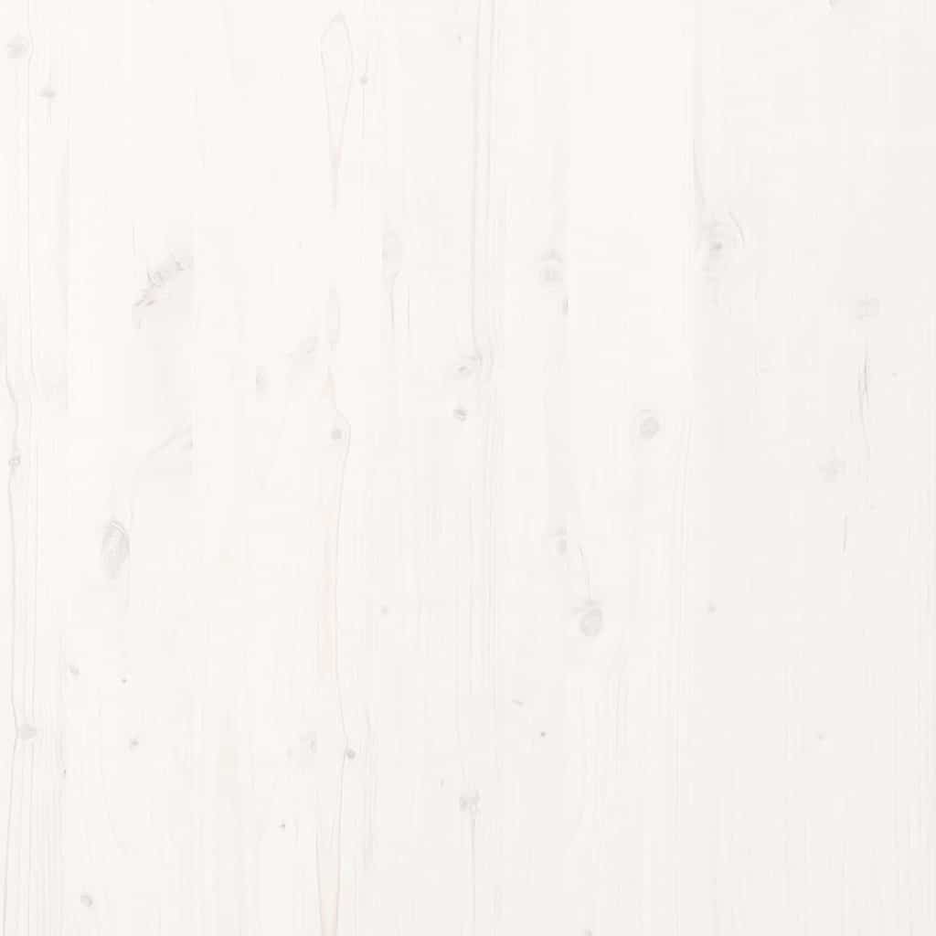 Gulvbedramme Hvit 213.5 x 104 x 9 cm Massiv furu