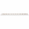 Gulvbedramme Hvit 90 x 220 cm Massivt furutre