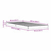 Gulvbedramme Hvit 90 x 220 cm Massivt furutre