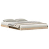 Gulvbedramme Naturlig 140 x 220 cm Massivt furutre