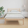 Sengeramme med hodegjerde Brun 210 x 80 cm Heltre furu