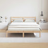 Sengeramme med hodegjerde Brun 210 x 160 cm Heltre furu