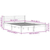 Sengeramme med hodegjerde Brun 210 x 160 cm Heltre furu