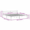 Sengeramme med hodegjerde Hvit 220 x 200 cm Heltre furu
