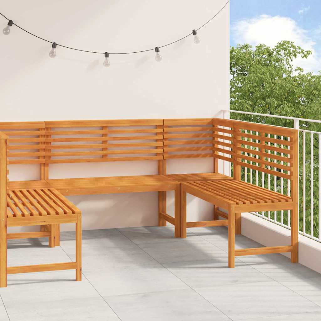Hagebenk Set 5 pcs Brun heltre akasie