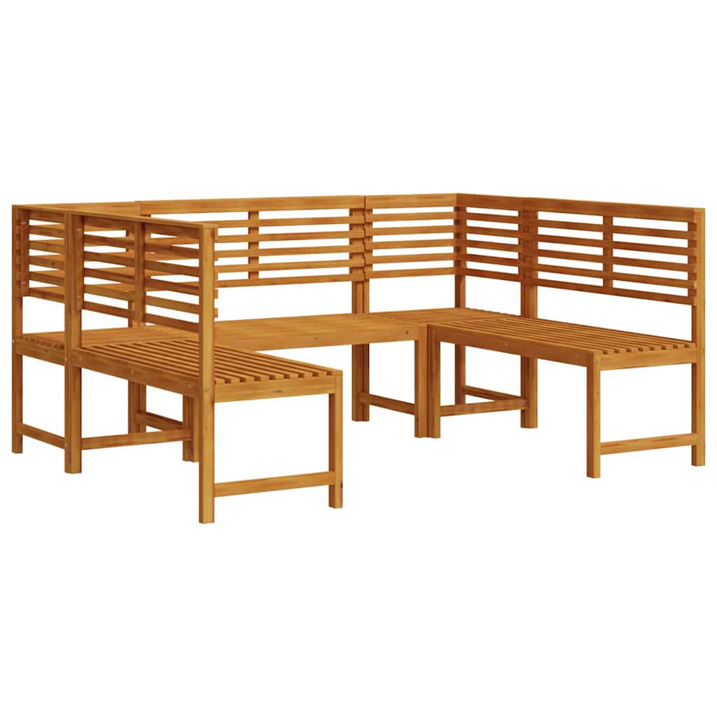 Hagebenk Set 5 pcs Brun Solid akasietre