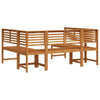 Hagebenk Set 5 pcs Brun heltre akasie