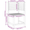 Hagebenk Set 5 pcs Brun heltre akasie