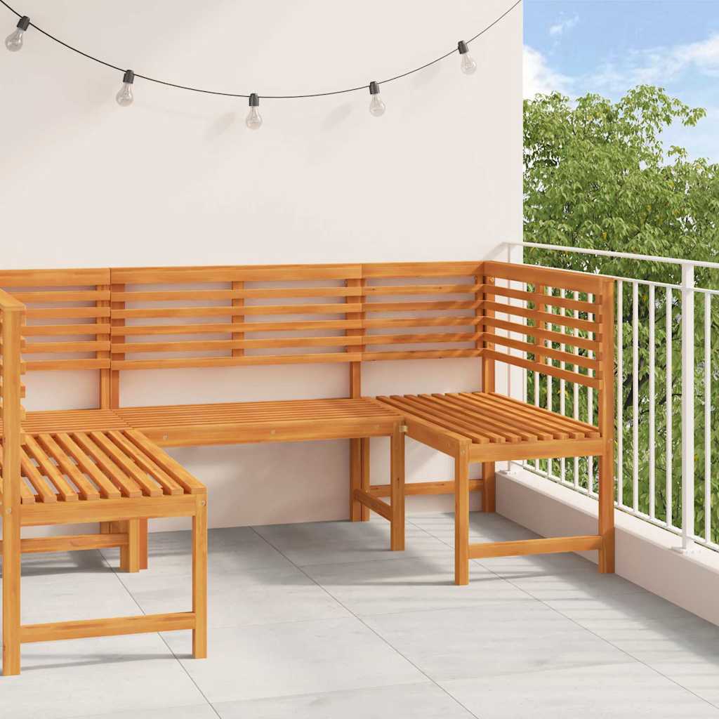 Hagebenk Set 3 pcs Brun heltre akasie