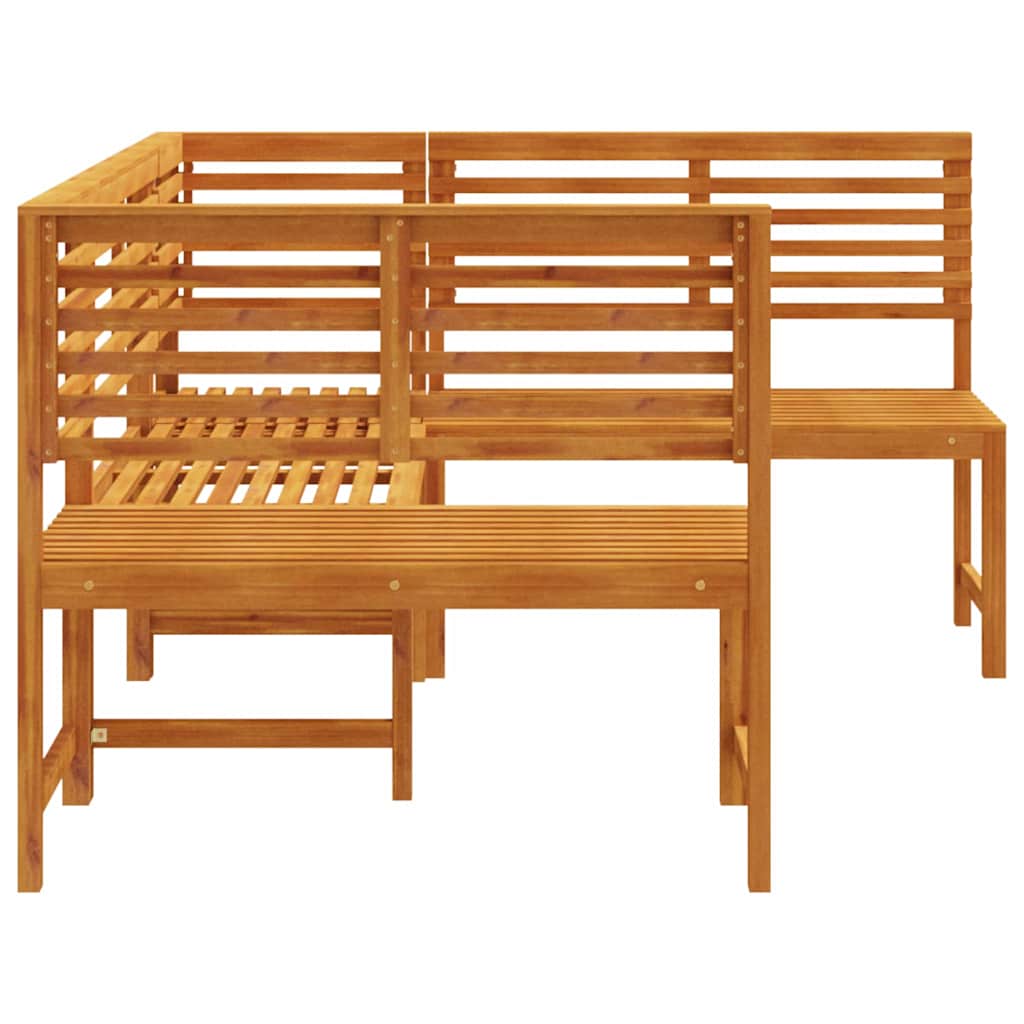 Hagebenk Set 3 pcs Brun heltre akasie