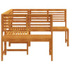 Hagebenk Set 3 pcs Brun heltre akasie