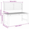 Hagebenk Set 3 pcs Brun heltre akasie