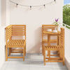 Hage Bistro Sett 5 pcs Brun heltre akasie
