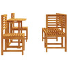 Hage Bistro Sett 5 pcs Brun heltre akasie