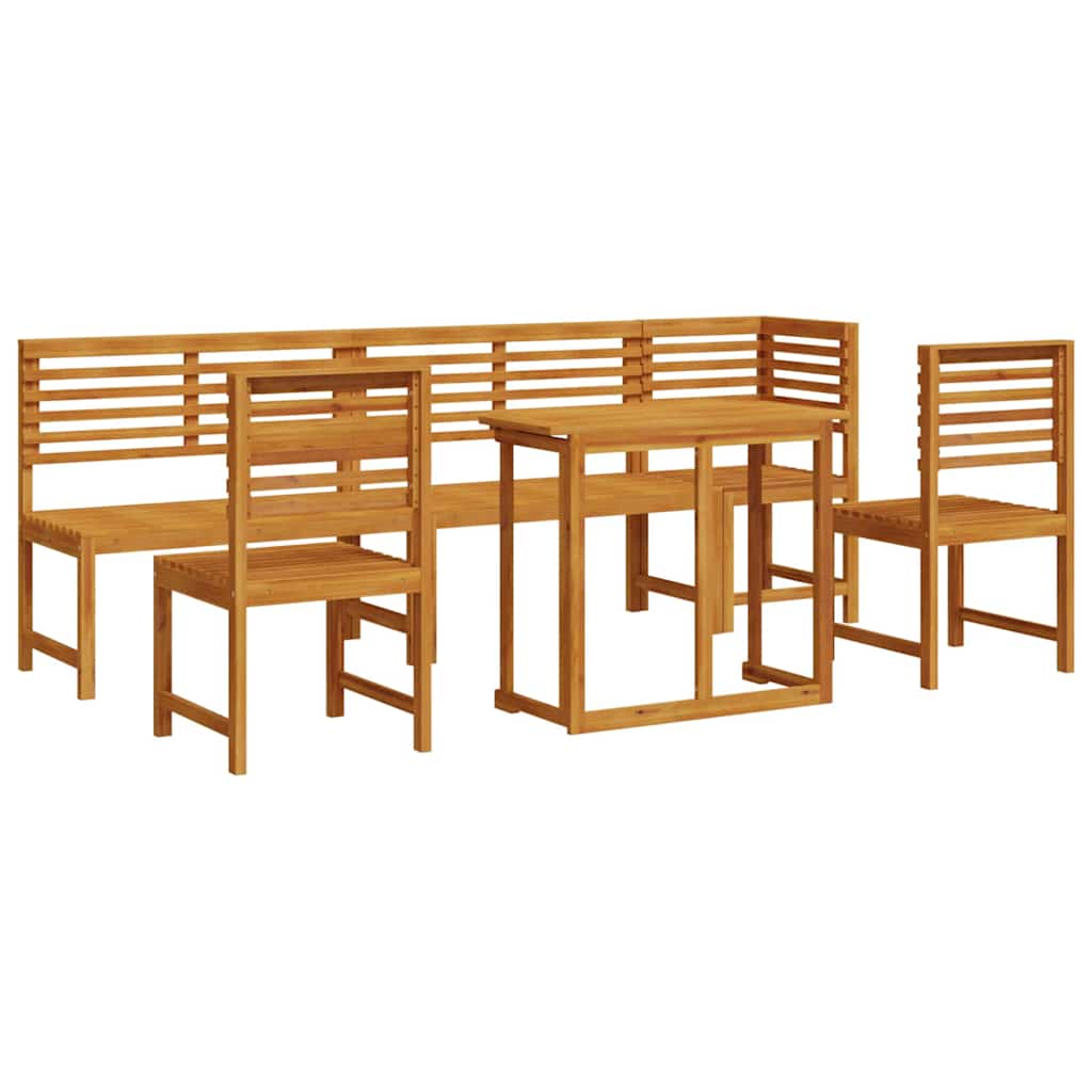 Hage Bistro Sett 6 pcs Brun heltre akasie