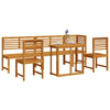 Hage Bistro Sett 6 pcs Brun heltre akasie