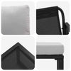 Hagemøbler med pute Annet 4 pcs Svart 61 x 72.5 x 71 cm Stål