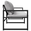 Hagebenk Svart 180 x 72,5 x 71 cm Stål
