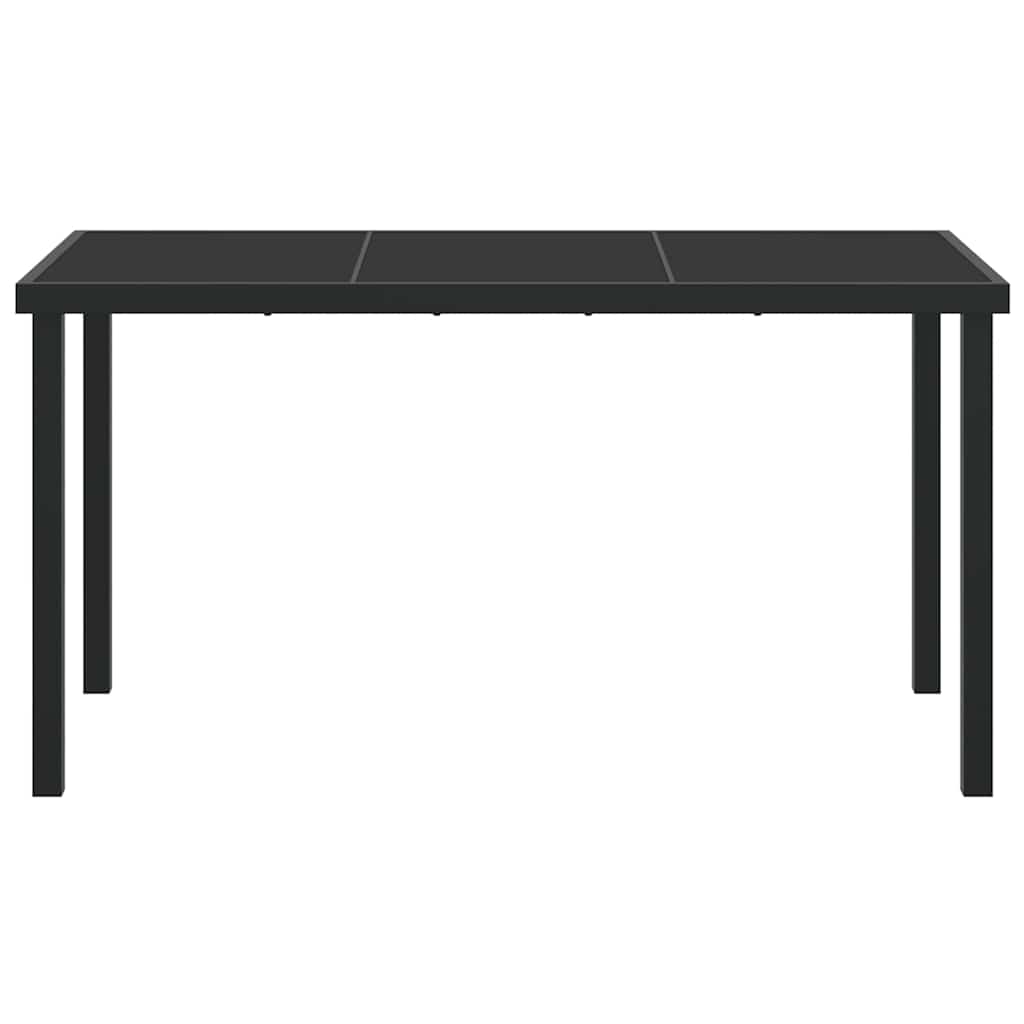 Hagebord Svart 140 x 70 x 73 cm Metall
